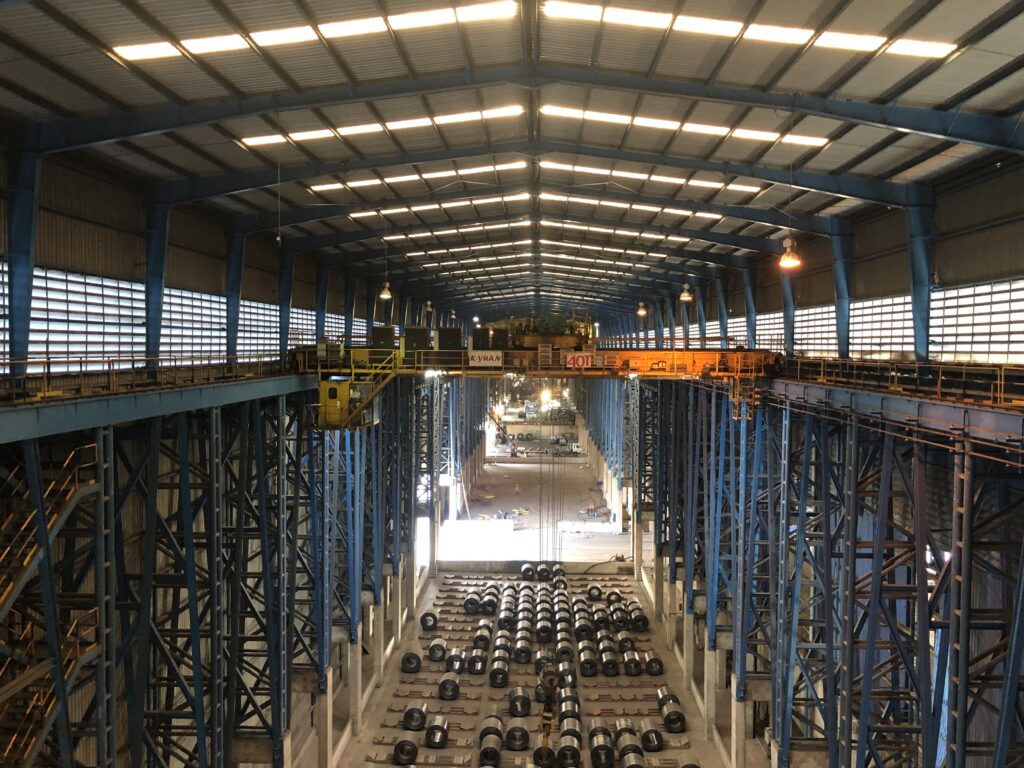WCE successfully joined the project to improve the structure of Indoor Coil Yard Phase B of Sahaviriya Steel Industry Public Company Limited.